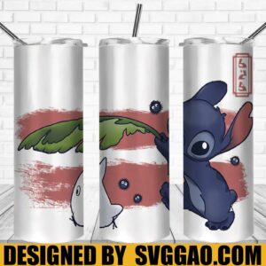 Funny StitchTumbler Wrap, The Spirit of Ohana 20oz Skinny Tumbler Designs, Sublimation Designs PNG