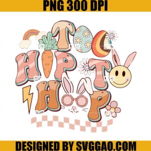To Hip To Hop PNG, Retro Easter PNG, Groovy Easter PNG