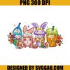 Latte Iced Coffee Egg PNG, Flower Easter Day PNG, Latte Bunny PNG