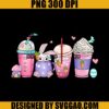 Happy Easter Bunny Coffee PNG, Lover Easter PNG, Latte Iced Easter Day PNG
