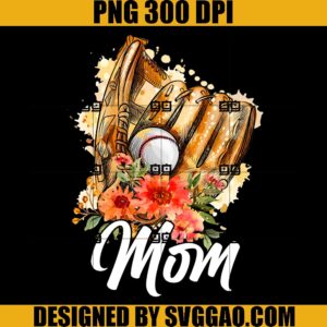 Baseball Softball Mom PNG, Sport Mom PNG, Love Baseball PNG