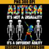 Disability Awareness PNG, Autism Awareness PNG, Skeleton Autism Awareness PNG