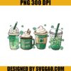 St Patrick's Day Coffee PNG, Clover Shamrock Iced Coffe PNG