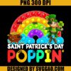 Saint Patricks Day Poppin PNG, Leprechaun Rainbow PNG, St Patrick Day PNG