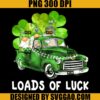 Load Of Luck Truck PNG, Gnomies Clover Shamrock PNG, St Patrick Day PNG
