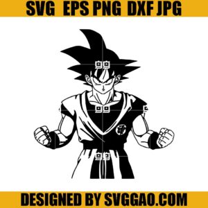 Goku Manga SVG, Goku SVG, Anime Manga SVG