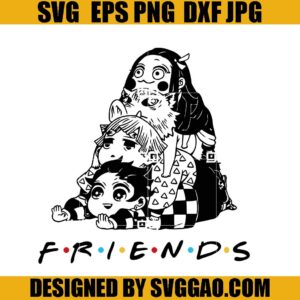 Anime Friends SVG, Anime Character SVG, Japanese SVG