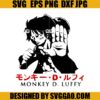 Monkey D. Luffy SVG, Anime Cartoon SVG, One Piece SVG