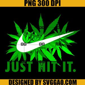Swoosh Just Hit It PNG, Nike Weed PNG, Cannbis PNG