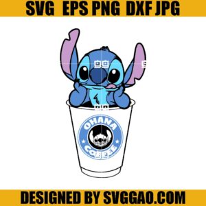 Ohana Coffee SVG, Stitch Coffee SVG, Snack Disneyland SVG