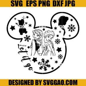 Frozen SVG, Let It Go SVG, Ana Elsa SVG