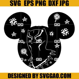 Black Panther SVG, Black Panther Disneyland SVG, Wakanda Forever SVG