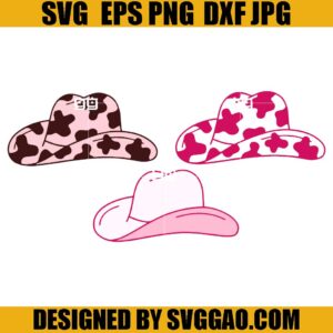 Cowboy Hat SVG Bundle, Cowgirl Hat SVG, Western SVG