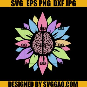 Mental Health SVG, Mental Health Flower SVG
