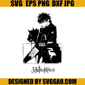 Megumi Fushiguro SVG, Anime SVG, Jujutsu Kaisen SVG