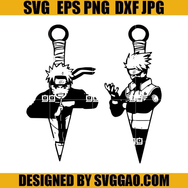 Kakashi And Naruto Knife SVG, Naruto Knife SVG, Naruto Kunai SVG – SVGGAO