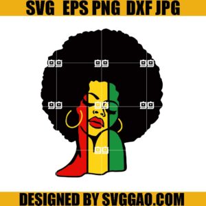 Black Woman Juneteenth SVG, Juneteenth SVG, Juneteenth Day SVG