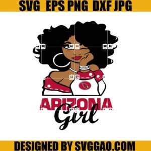 Arizona Girl SVG, Arizona Cardinals SVG, Sport Nfl SVG