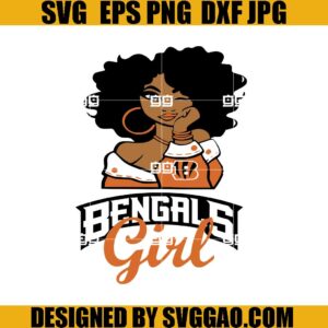 Cincinnati Bengals Girl SVG, Sport NFL SVG, Cincinnati SVG