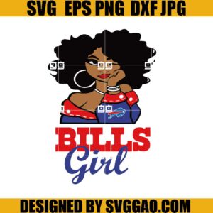 Buffalo Bills SVG, Buffalo Bills Girl SVG, Nfl Girl SVG