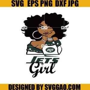 Jets Girl SVG, New York Jets SVG, Jets Mascot SVG