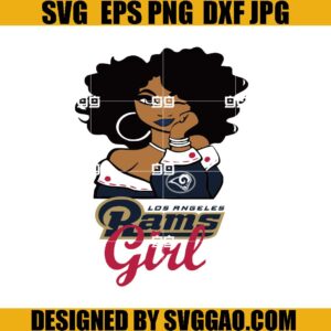 Los Angeles Rams Girl SVG, Nfl Football Teams SVG, Los Angeles Rams SVG