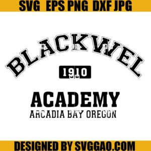 Blackwell Academy 1910 Arcadia Bay Oregon SVG