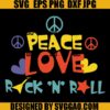 Peace love Rock & Roll SVG, Rock SVG, Rock & Roll SVG