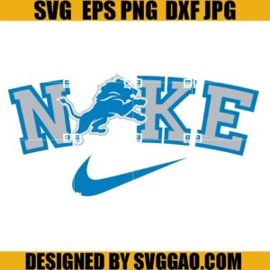 Detroit Lions Swoosh SVG, NFL Detroit Lions SVG, Nike Detroit Lions SVG