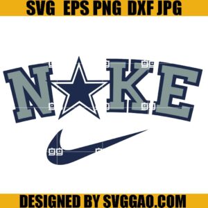 Dallas Cowboys Swoosh SVG, NFL Cowboys SVG, Dallas Cowboys Nike SVG