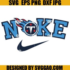 Tennessee Titans Nike SVG, NFL Titans SVG, Tennessee Titans Swoosh SVG