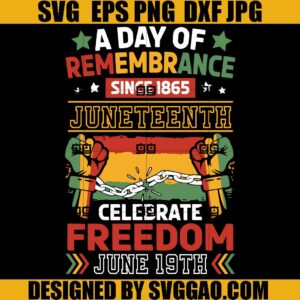 Juneteenth The Real Independence SVG, Juenteenth 1865 SVG, Freedom SVG