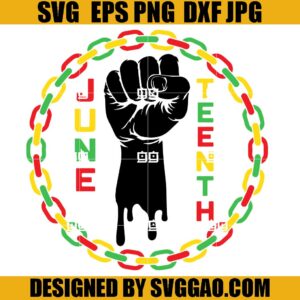 Fist Juneteenth Bump SVG, Independence Day SVG, African American SVG