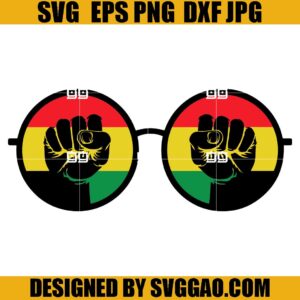 Juneteenth Sunglasses SVG, Black History SVG, Celebrate Black History SVG