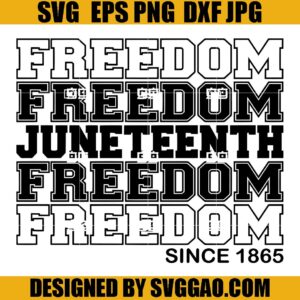 Juneteenth Freedom 1865 SVG, African American SVG, Black History SVG