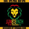 Juneteenth My Independence Day SVG, Raste Lion SVG, Juneteenth 1865 SVG