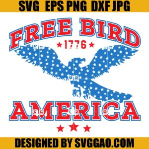 Free Bird SVG, America Flag SVG, 4th Of July SVG