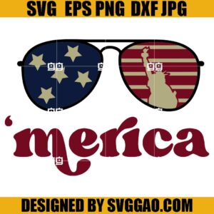 Merica SVG, Merica Sunglasses SVG, Red White Blue Popsicle SVG