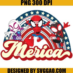 Merica Spiderman PNG, Spiderman 4th Of July PNG, Marvel Merica PNG