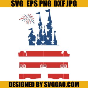 Castle Merica SVG, Magical Castle USA SVG, Fourth of July SVG