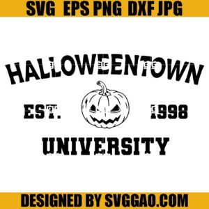 Halloweentown University SVG, Halloween Vibes SVG, Pumpkin SVG