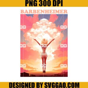 Barbenheimer Vintage PNG, Barbie Movie 2023 PNG, Barbie Girls Doll PNG