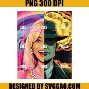 Barbie and Oppenheimer PNG, Barbie x Oppenheimer 2023 PNG, Barbenheimer PNG