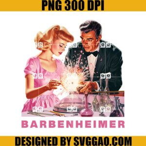 Barbie x Oppenheimer 2023 PNG, Barbenheimer PNG, Barbie and Oppenheimer PNG
