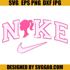 Nike Barbie SVG, Swoosh Come on Barb Lets Go Party SVG, Swoosh Barbie Doll SVG