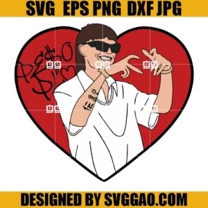 Peso Pluma SVG, Mexico Rapper Peso Pluma SVG, Heart Peso Pluma SVG