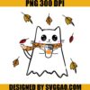 Ghost Cat PNG, Boo Cat PNG, Thanksgiving Cat PNG