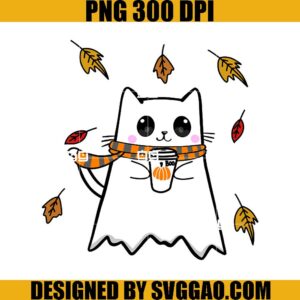 Ghost Cat PNG, Boo Cat PNG, Thanksgiving Cat PNG