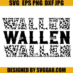 Wallen Leopard SVG, Wallen Bull Skull Leopard Western SVG, Leopard Bull Skull SVG