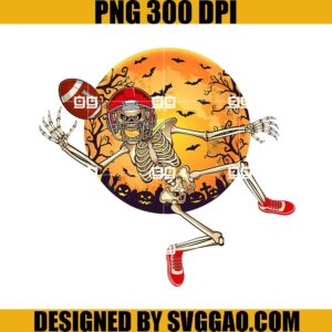Football Skeleton PNG, Halloween Men Football PNG, Sport Skeleton PNG